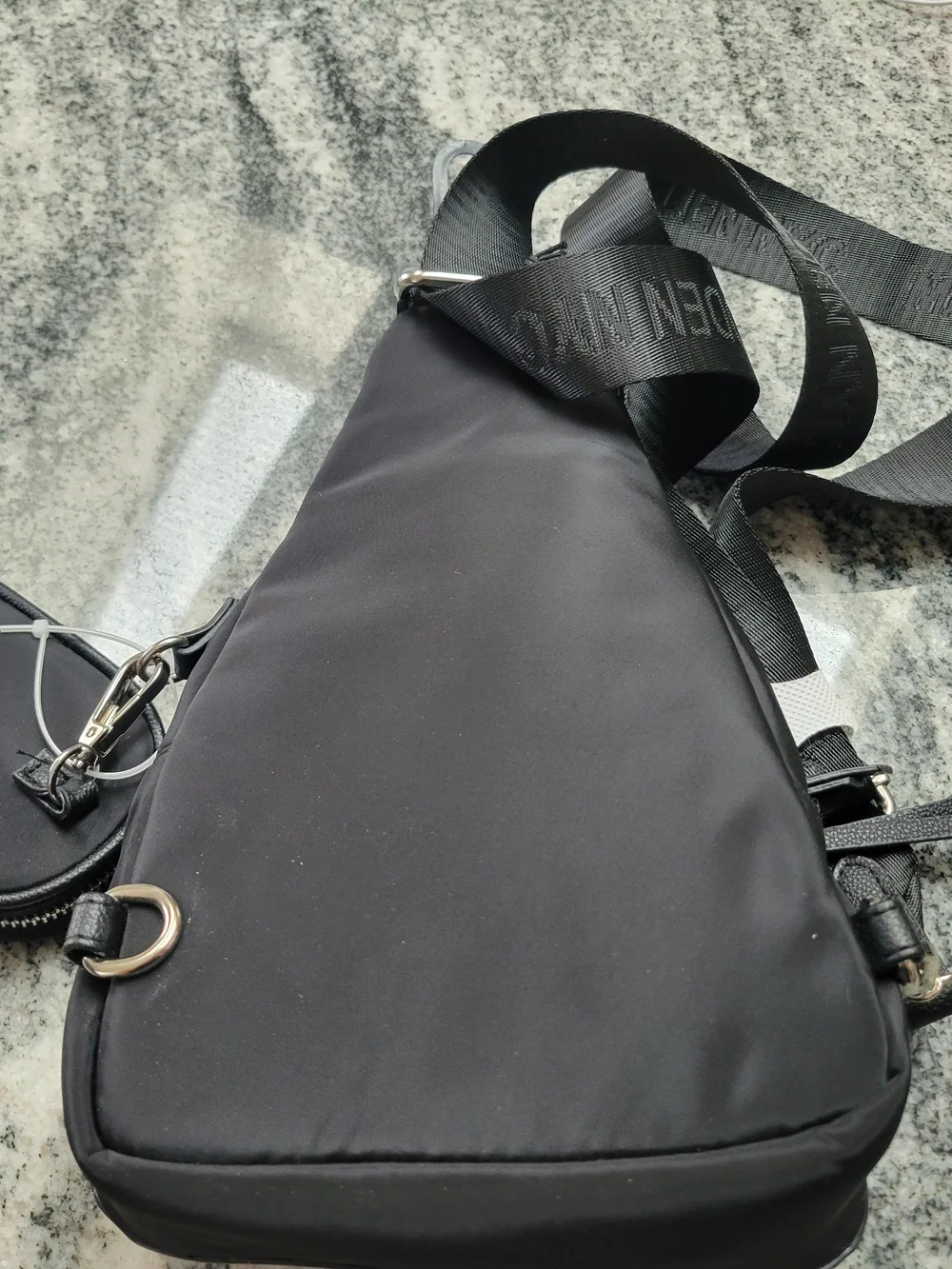 Steve Madden Black Crossbody Sling Backpack